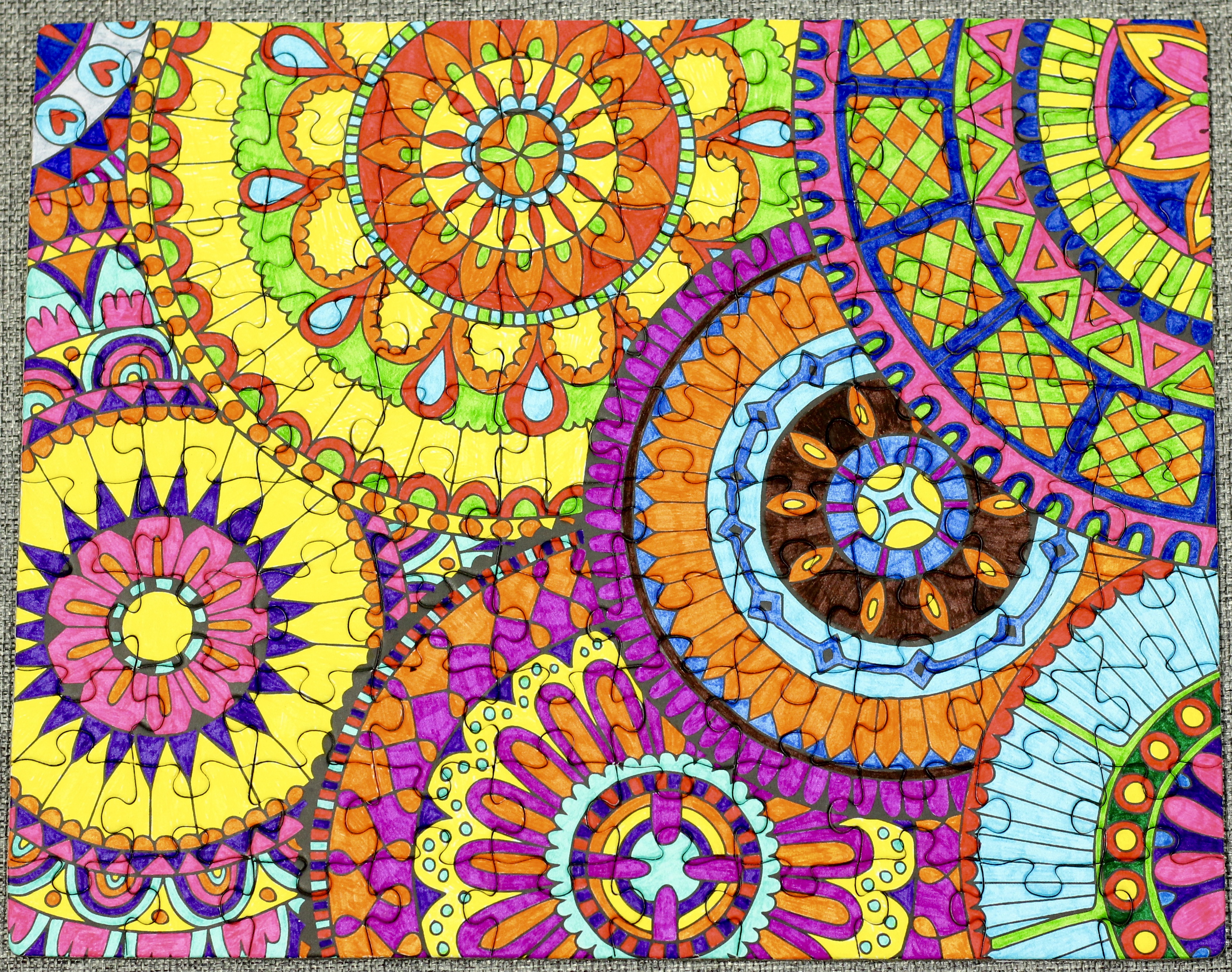 Karmin Creations Mandalas ColorAPuzzle The Homespun Chics