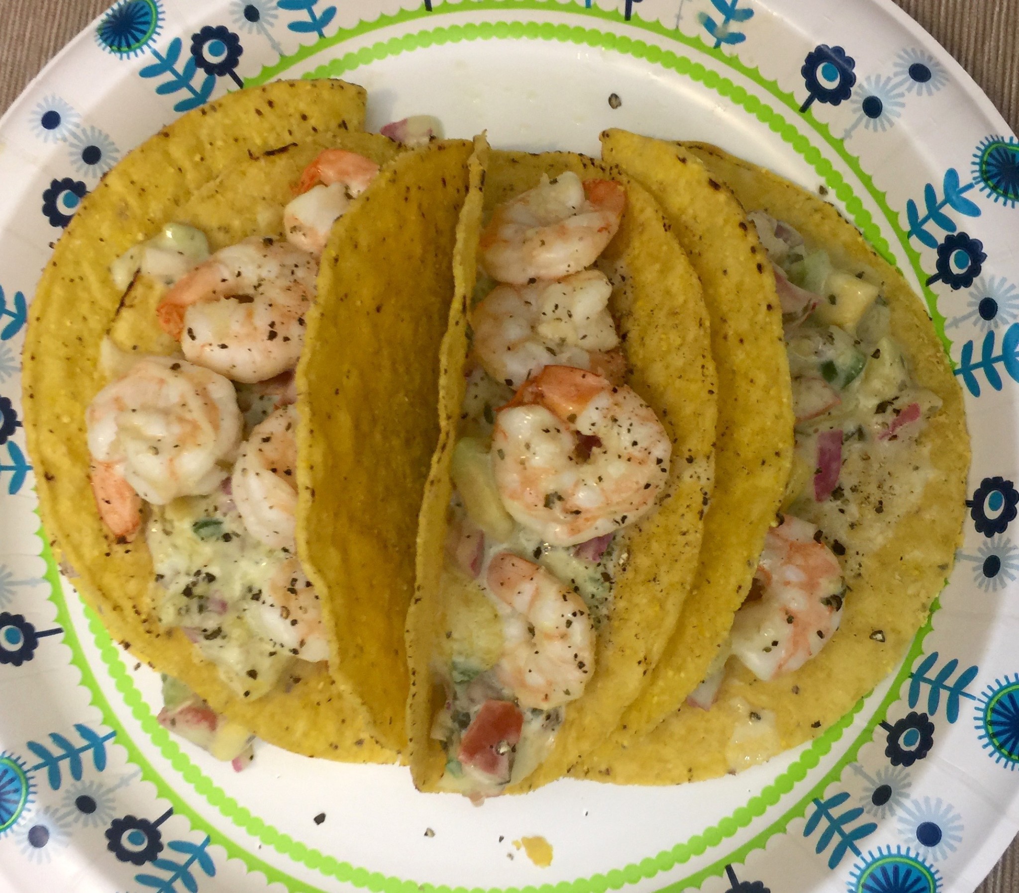 Shrimp Tacos with Briannas Cilantro Lime Salsa - The Homespun Chics