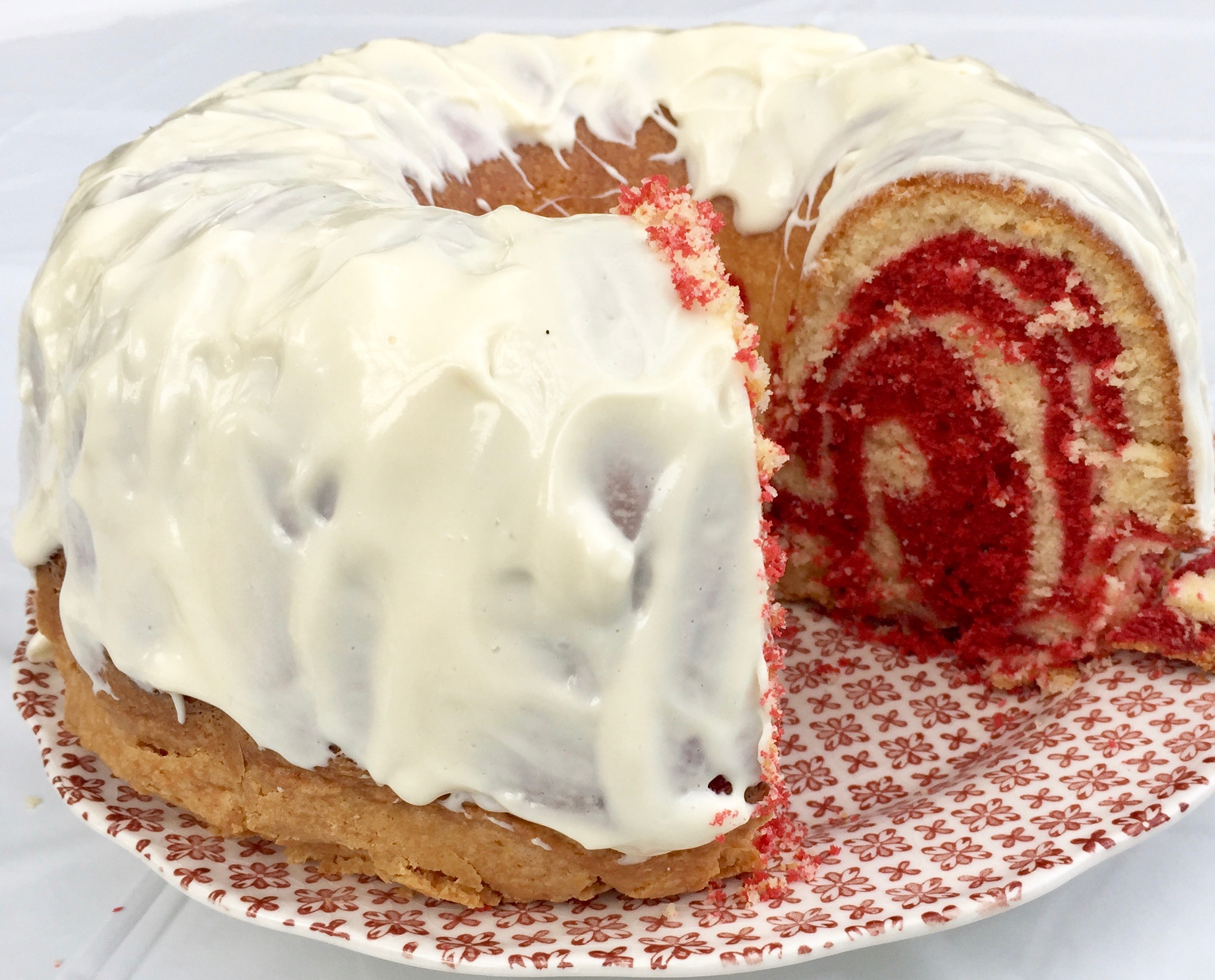 Red Velvet Marble Bundt Cake Recipe The Homespun Chics 0008