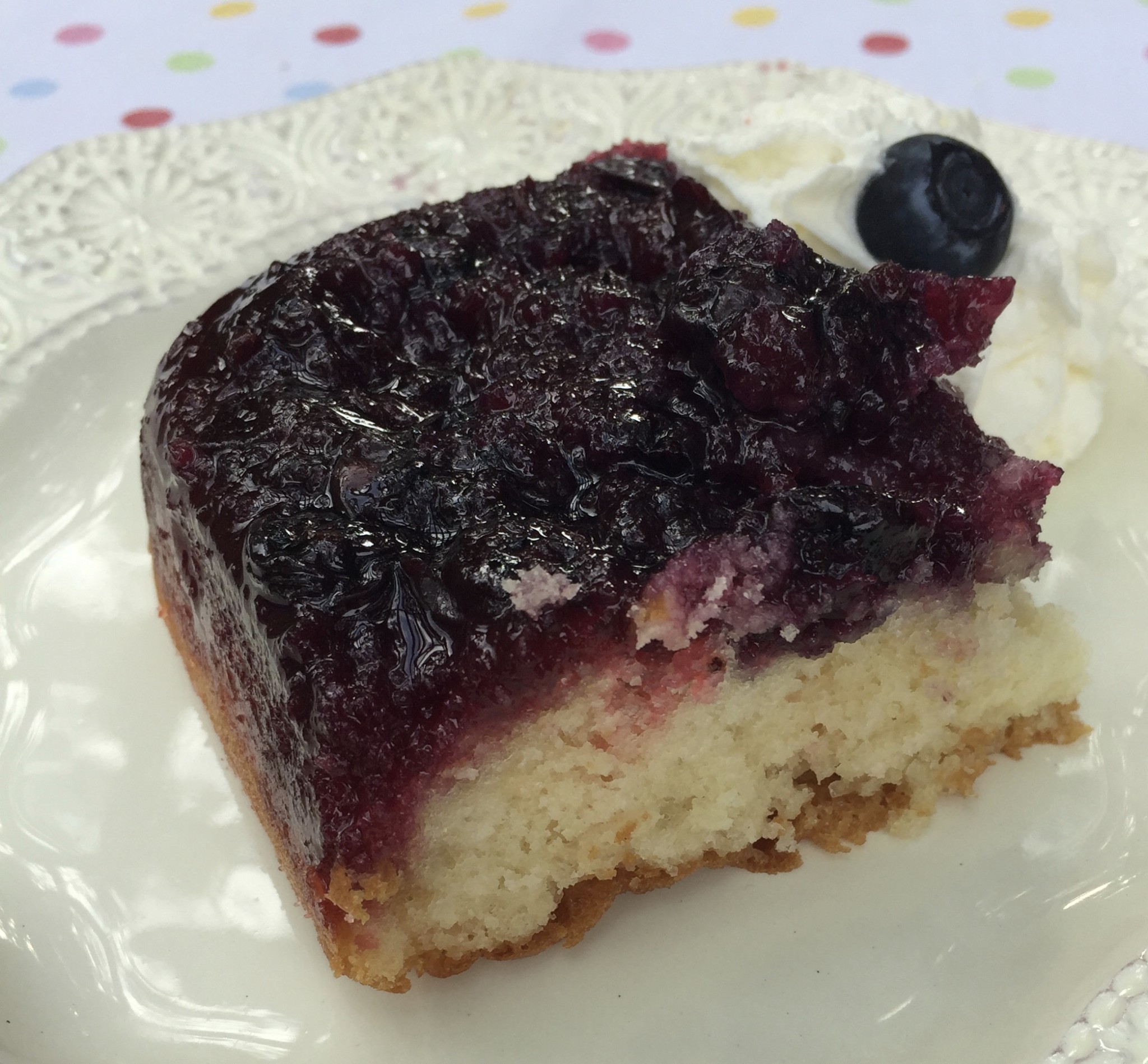 Blueberry Bottom Cake - The Homespun Chics